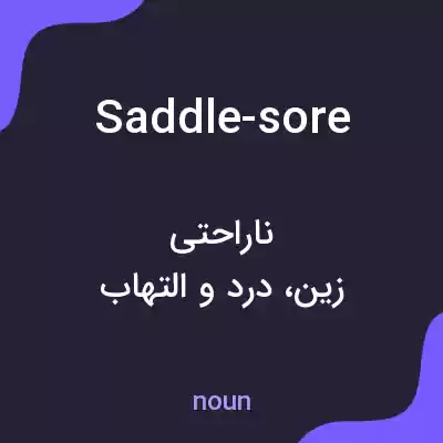 معنی saddle-sore به فارسی معنی saddle-sore به فارسی