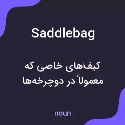 معنی saddlebag به فارسی معنی saddlebag به فارسی