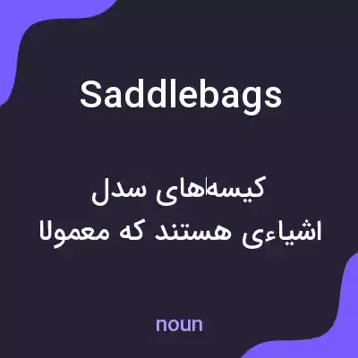 معنی saddlebags به فارسی معنی saddlebags به فارسی