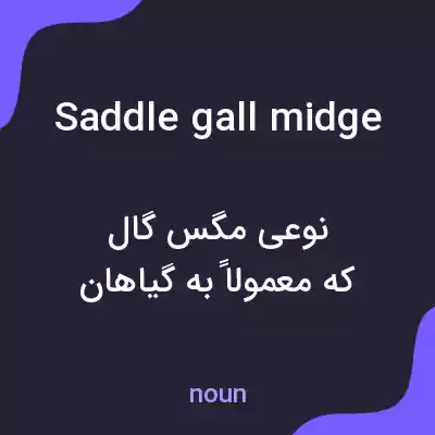 معنی saddle gall midge به فارسی معنی saddle gall midge به فارسی