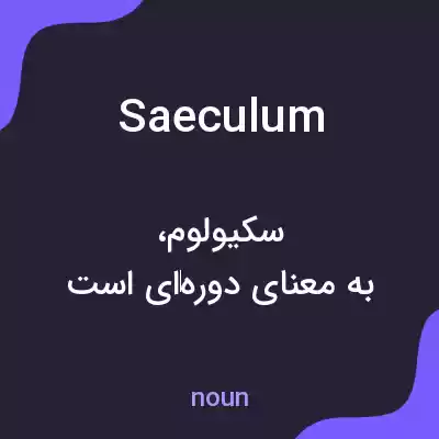 معنی saeculum به فارسی معنی saeculum به فارسی