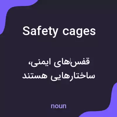 معنی safety cages به فارسی معنی safety cages به فارسی