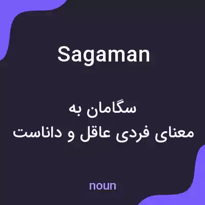 معنی sagaman به فارسی معنی sagaman به فارسی