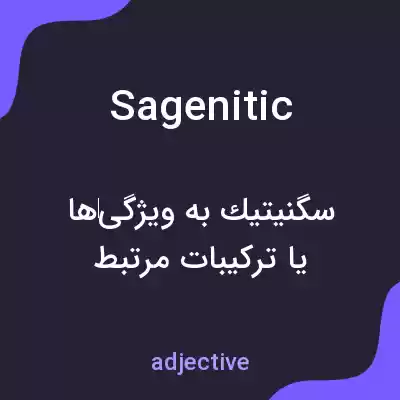 معنی sagenitic به فارسی معنی sagenitic به فارسی