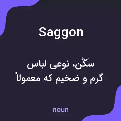 معنی saggon به فارسی معنی saggon به فارسی