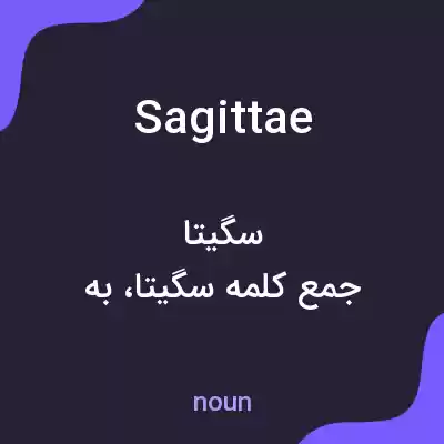 معنی sagittae به فارسی معنی sagittae به فارسی