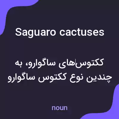 معنی saguaro cactuses به فارسی معنی saguaro cactuses به فارسی