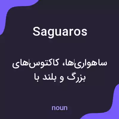 معنی saguaros به فارسی معنی saguaros به فارسی