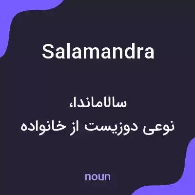 معنی salamandra به فارسی معنی salamandra به فارسی