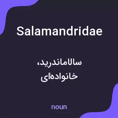 معنی salamandridae به فارسی معنی salamandridae به فارسی