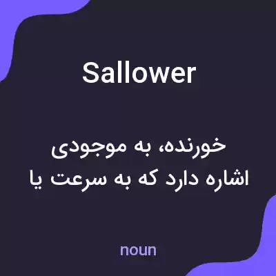 معنی sallower به فارسی معنی sallower به فارسی