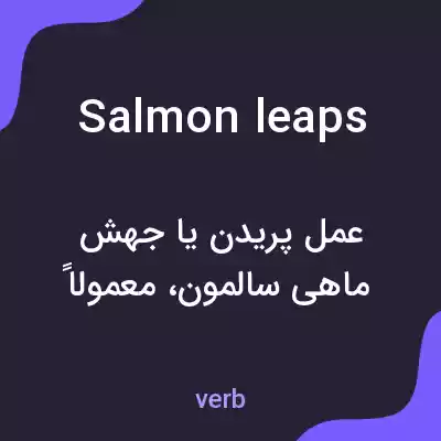 معنی salmon leaps به فارسی معنی salmon leaps به فارسی