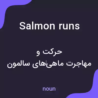 معنی salmon runs به فارسی معنی salmon runs به فارسی
