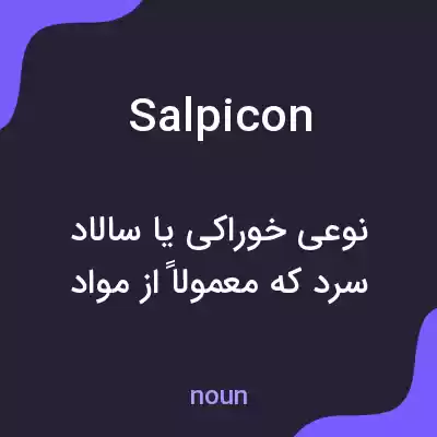 معنی salpicon به فارسی معنی salpicon به فارسی