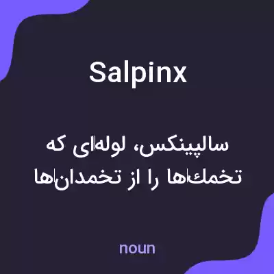 معنی salpinx به فارسی معنی salpinx به فارسی