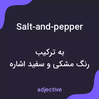 معنی salt-and-pepper به فارسی معنی salt-and-pepper به فارسی