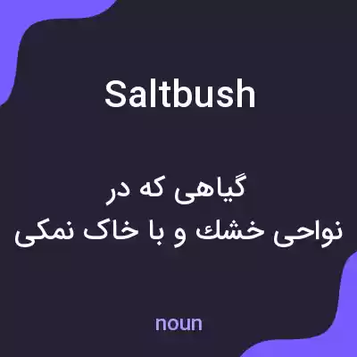 معنی saltbush به فارسی معنی saltbush به فارسی