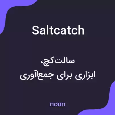 معنی saltcatch به فارسی معنی saltcatch به فارسی