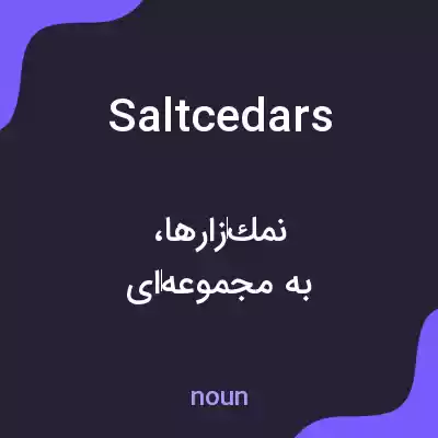 معنی saltcedars به فارسی معنی saltcedars به فارسی