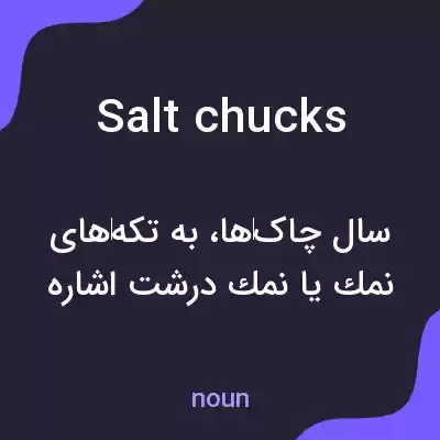 معنی saltchucks به فارسی معنی saltchucks به فارسی