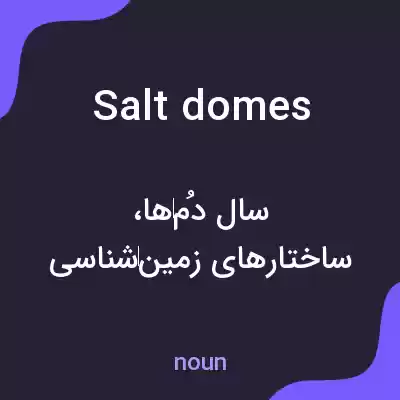 معنی salt domes به فارسی معنی salt domes به فارسی