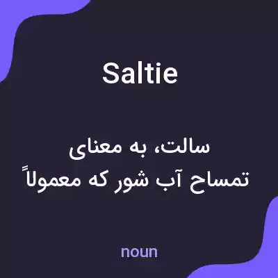 معنی saltie به فارسی