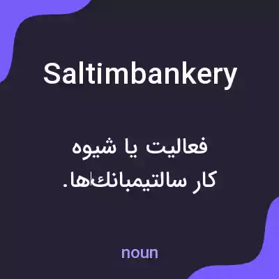 معنی saltimbankery به فارسی معنی saltimbankery به فارسی