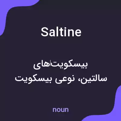 معنی saltine به فارسی معنی saltine به فارسی