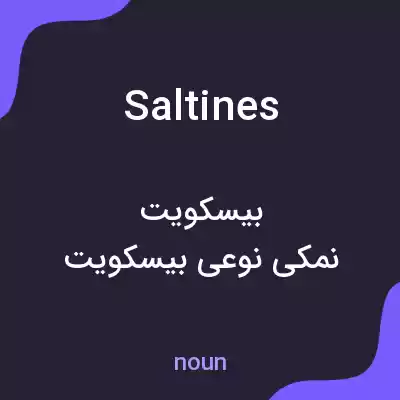 معنی saltines به فارسی معنی saltines به فارسی
