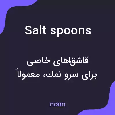 معنی salt spoons به فارسی معنی salt spoons به فارسی