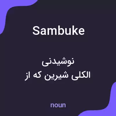 معنی sambuke به فارسی معنی sambuke به فارسی