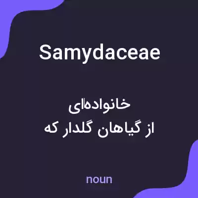 معنی samydaceae به فارسی معنی samydaceae به فارسی