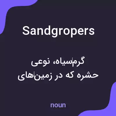 معنی sandgropers به فارسی معنی sandgropers به فارسی