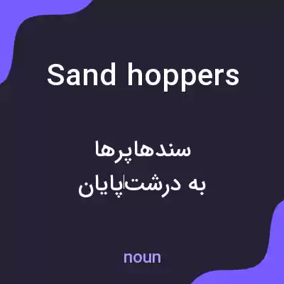 معنی sandhoppers به فارسی معنی sandhoppers به فارسی