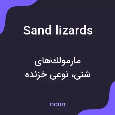 معنی sand lizards به فارسی معنی sand lizards به فارسی