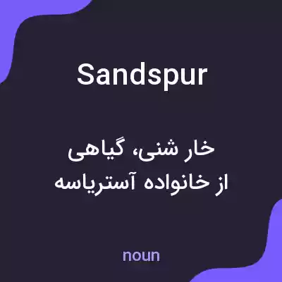 معنی sandspur به فارسی معنی sandspur به فارسی