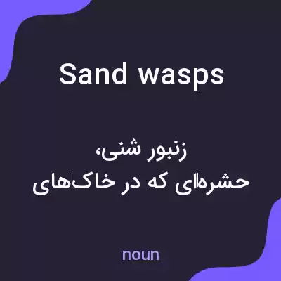 معنی sand wasps به فارسی معنی sand wasps به فارسی