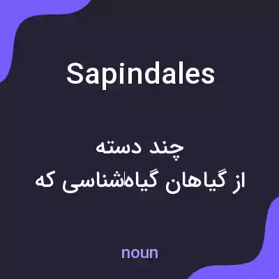 معنی sapindales به فارسی معنی sapindales به فارسی