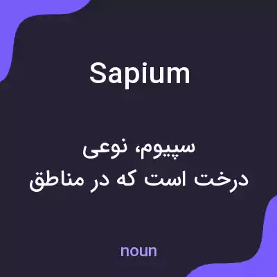 معنی sapium به فارسی معنی sapium به فارسی