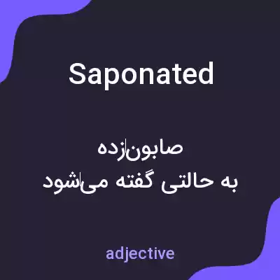 معنی saponated به فارسی معنی saponated به فارسی
