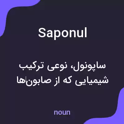معنی saponul به فارسی معنی saponul به فارسی