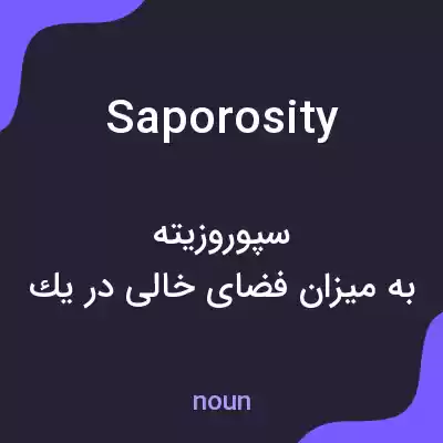 معنی saporosity به فارسی معنی saporosity به فارسی