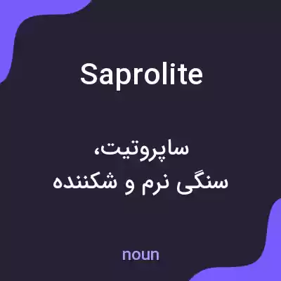 معنی saprolite به فارسی معنی saprolite به فارسی