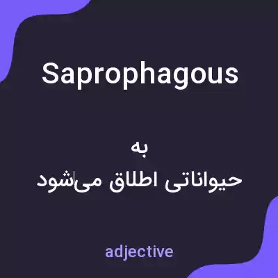 معنی saprophagous به فارسی معنی saprophagous به فارسی