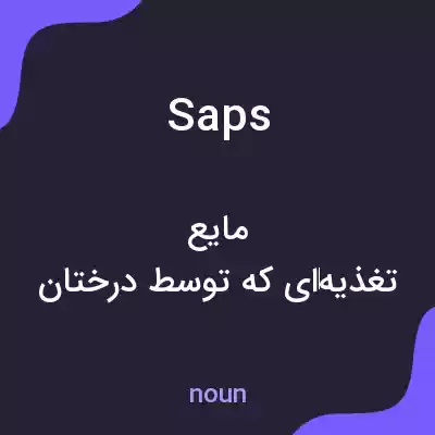 معنی saps به فارسی معنی saps به فارسی