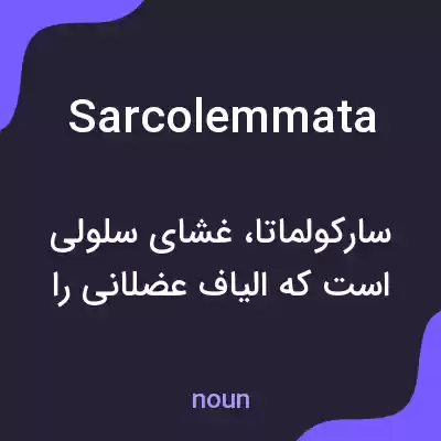 معنی sarcolemmata به فارسی معنی sarcolemmata به فارسی