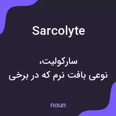 معنی sarcolyte به فارسی معنی sarcolyte به فارسی