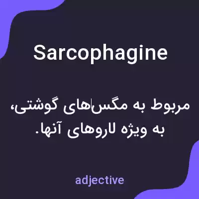معنی sarcophagine به فارسی معنی sarcophagine به فارسی