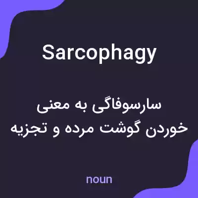 معنی sarcophagy به فارسی معنی sarcophagy به فارسی