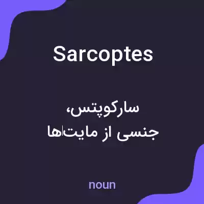 معنی sarcoptes به فارسی معنی sarcoptes به فارسی